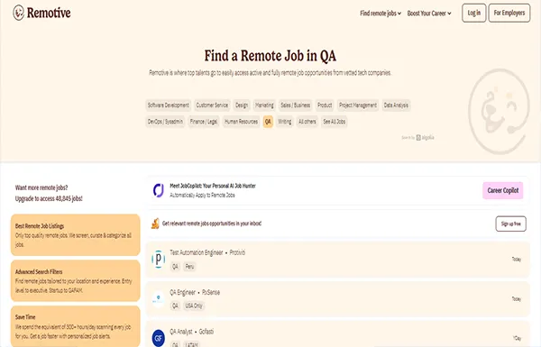 remote job qa